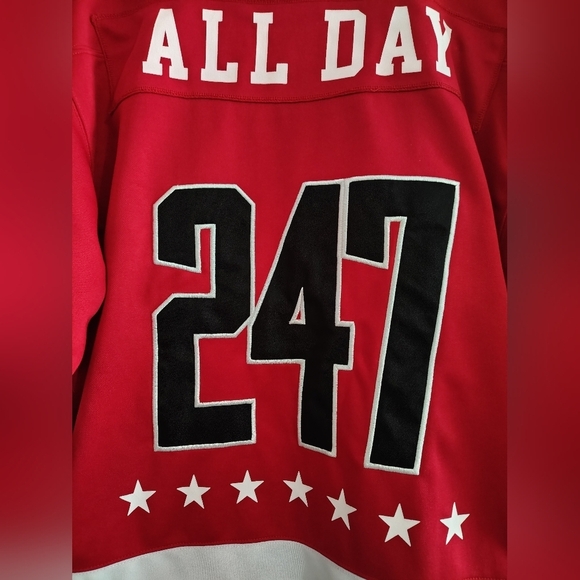 Black Pike 247 All Hustle No Luck Embroidered Hockey Jersey - Picture 12 of 13